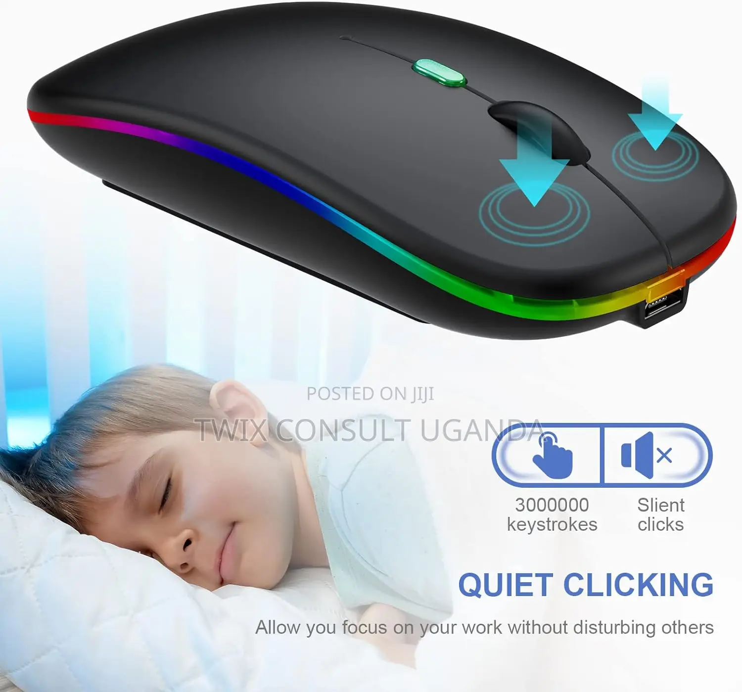 Wireless Bluetooth Dual-Mode Chargeable Mouse