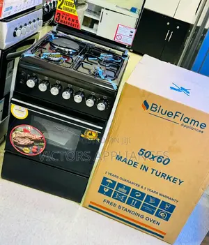 Blueflame Cooker 3gas 1electric 50x60cm Black 5631