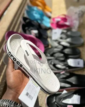 White Crocs Flip Flops. Sandals. Order Now