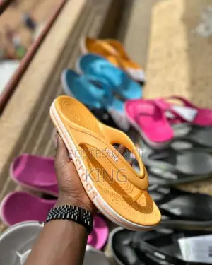 Crocs Flip Flops. Sky Blue.