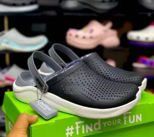 Literide. Black White Crocs