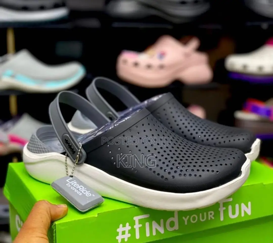 Literide. Black White Crocs