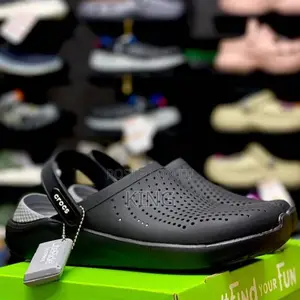 Black Crocs. Original Solid Open Shoes