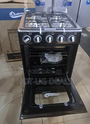 Ambassador Full Gas Cooker 50x50cm - Black