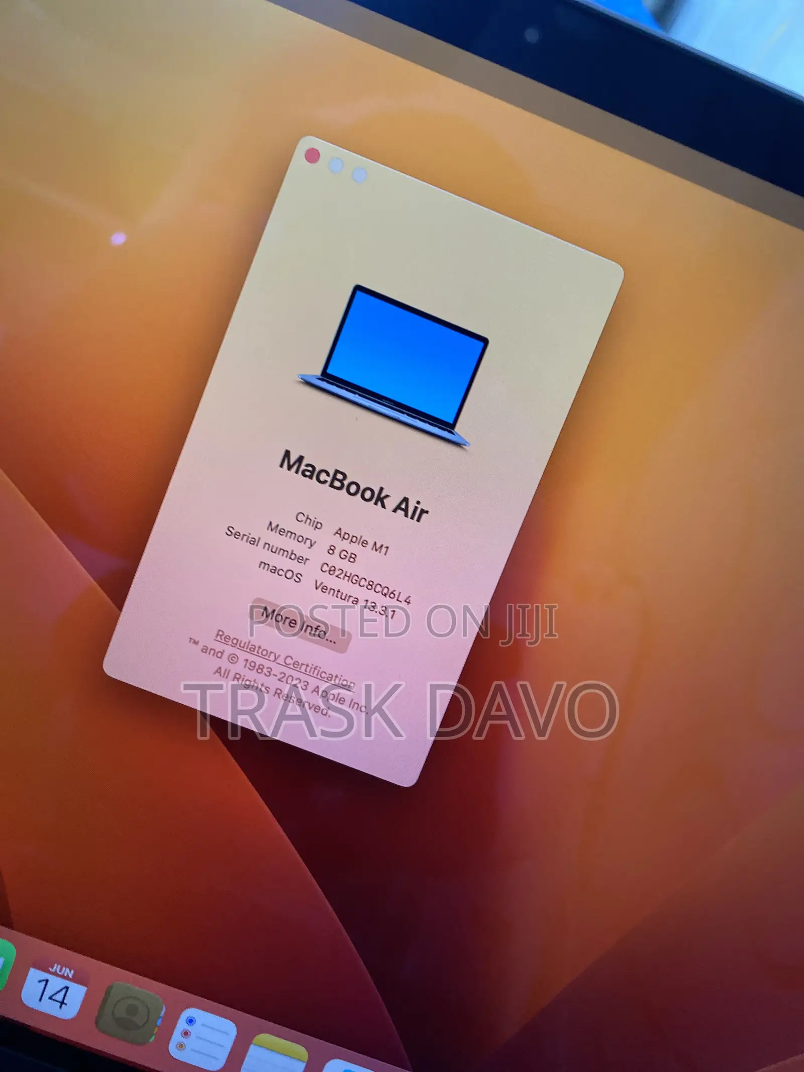 Laptop Apple MacBook Pro 2021 M1 8GB Intel Core I5 SSD 256GB