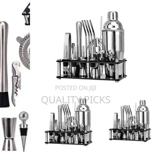 Stainless Steel Cocktail Shaker Bottle Set