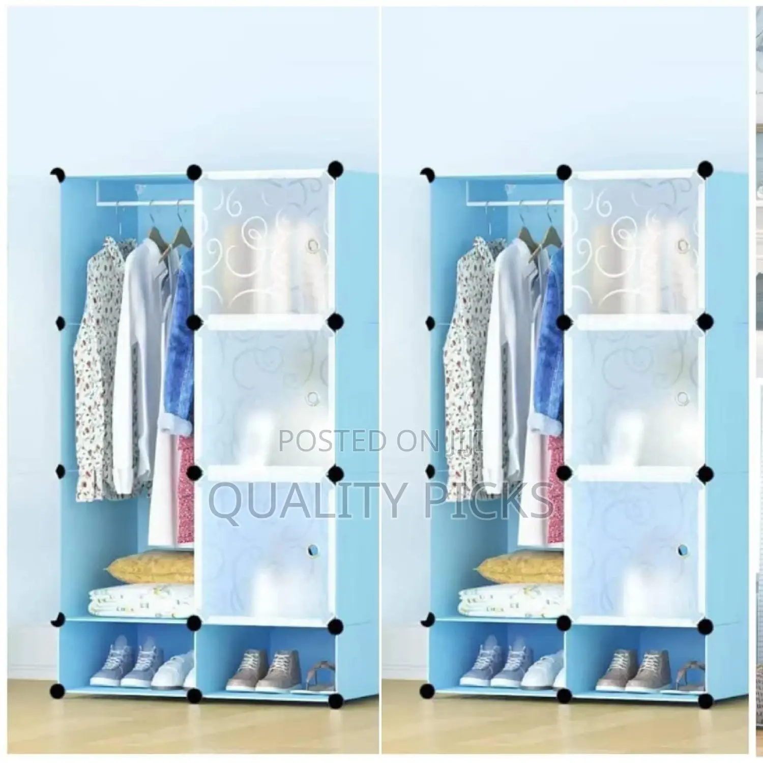 2 Door Plastic Wardrobe