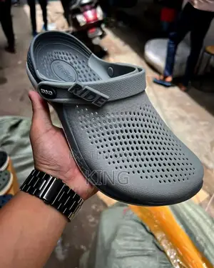 Clear Grey Literide Crocs