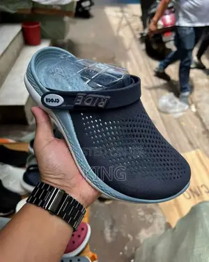 Clear Black -Navy Literide Crocs