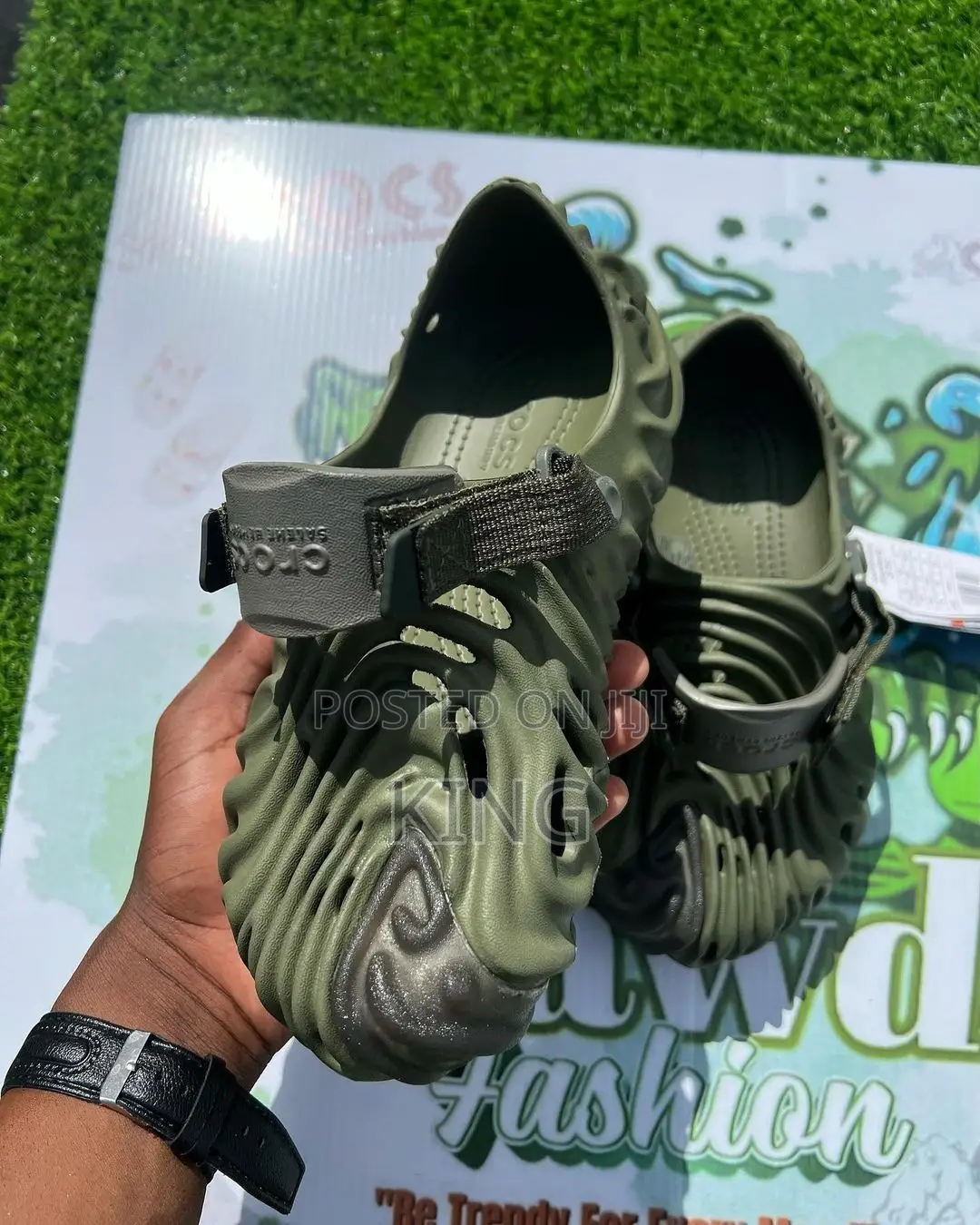 Pollex Crocs. Green Clog
