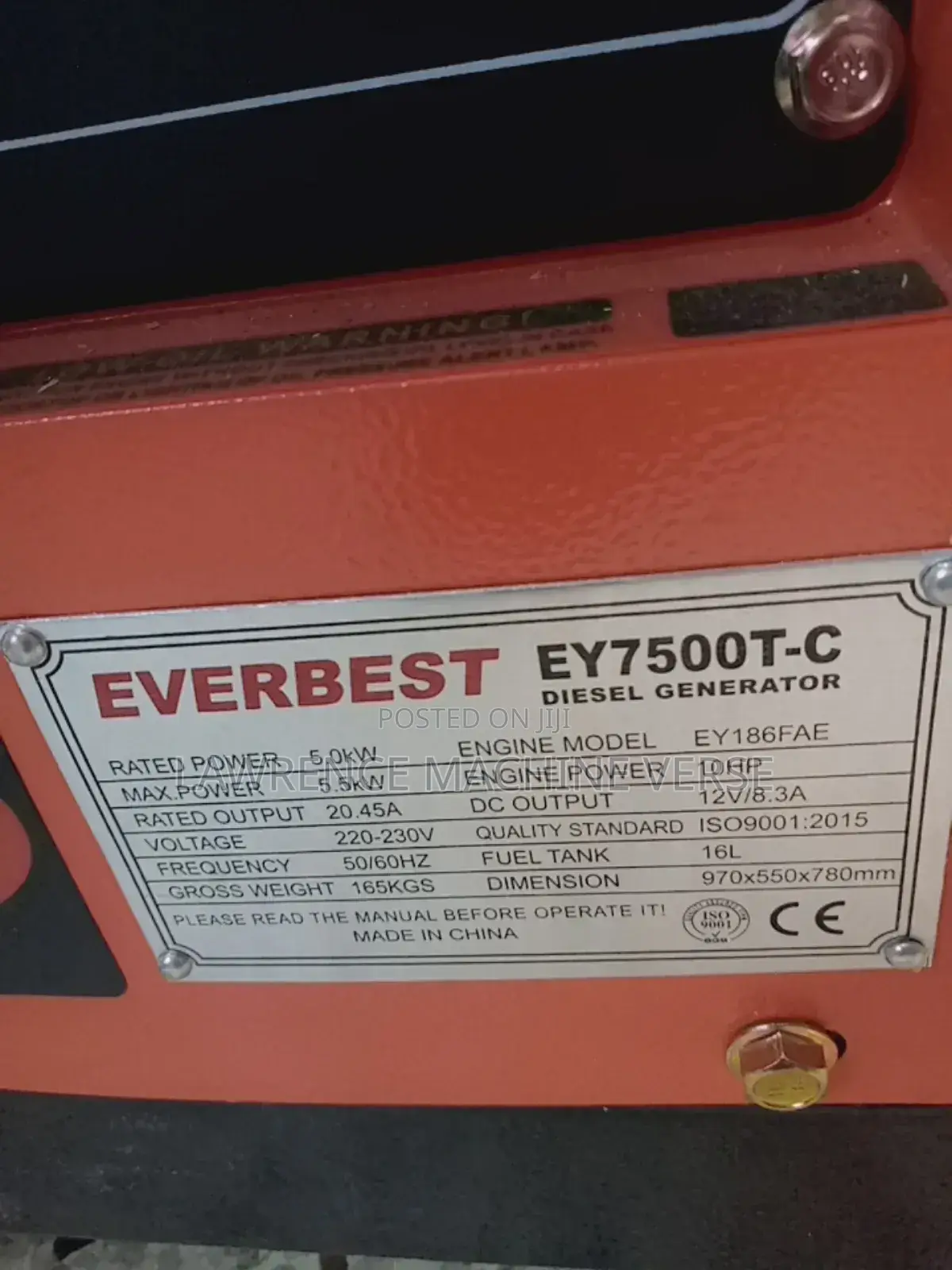 Silent Diesel Generator 5.5kva Ever Best