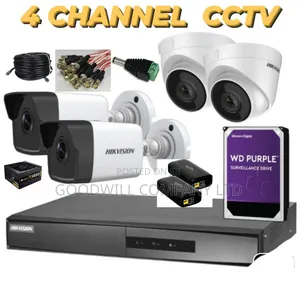4 Channel CCTV Camera Full Kit at Goodwill