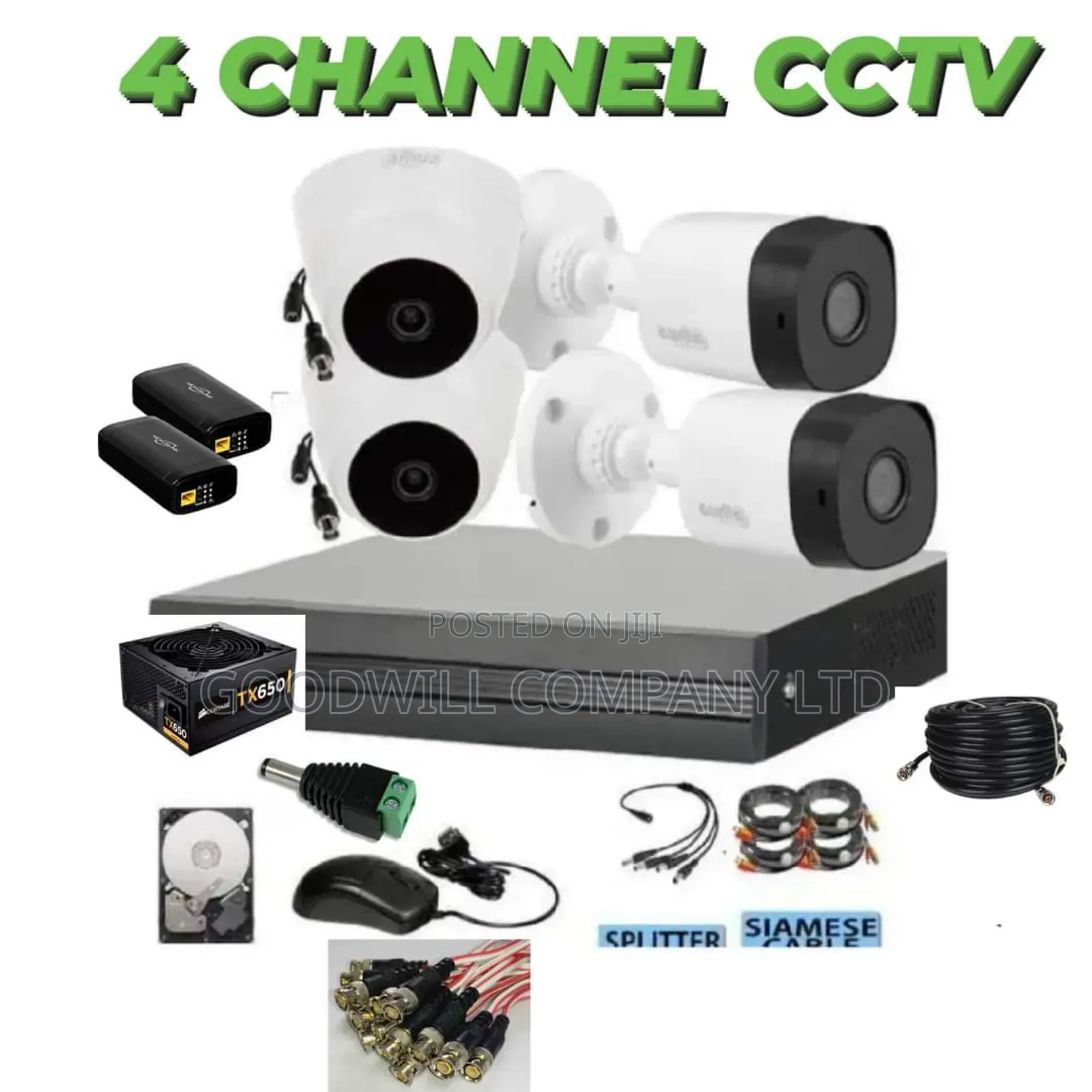 2mp Color Vu CCTV Camera at Goodwill 4 Channel