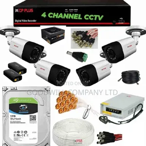 Night Vision 4 Channel CCTV Camera Full Kit