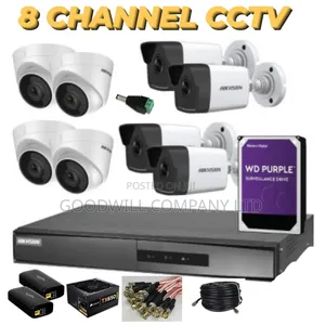 Night Vision 8 Channel CCTV Camera Full Kit