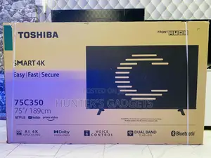 Brand New 75 Inch Toshiba Smart Uhd Vida Frameless Tv
