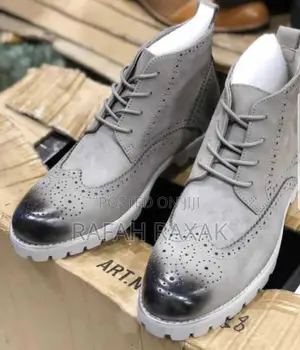 Original Grey Casual Timberland Oxford Leather Ankle Boots