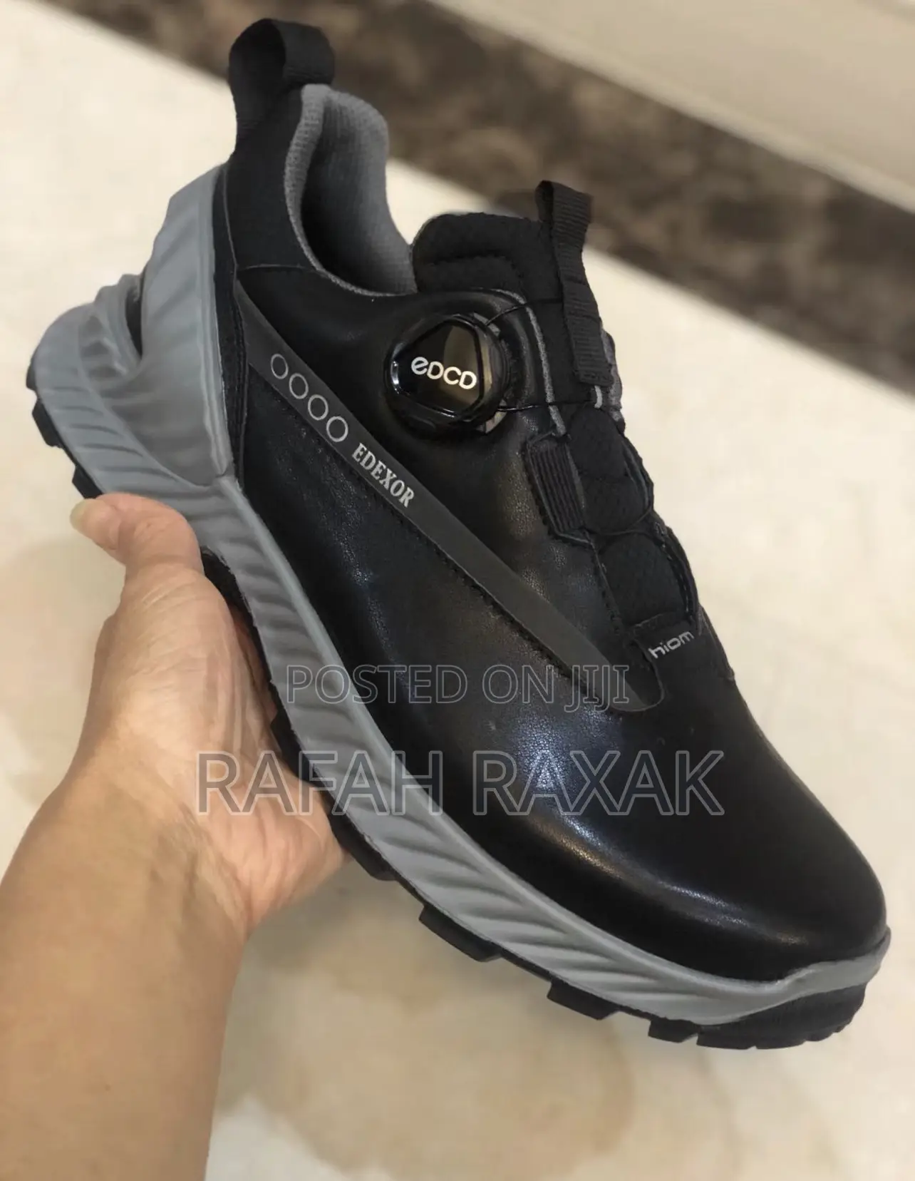 Original Men’S Black ECCO Leather Sneakers