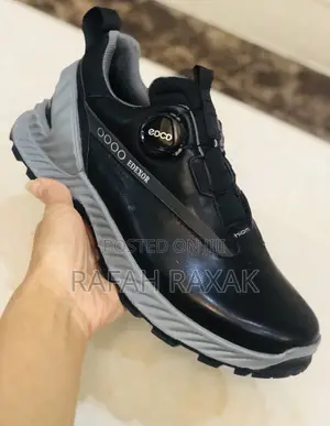 Original Men’S Black ECCO Leather Sneakers