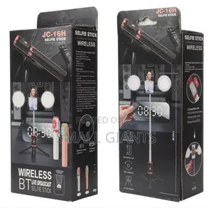 JC-16H Bluetooth Selfie Stick With Tripod and Double Lights