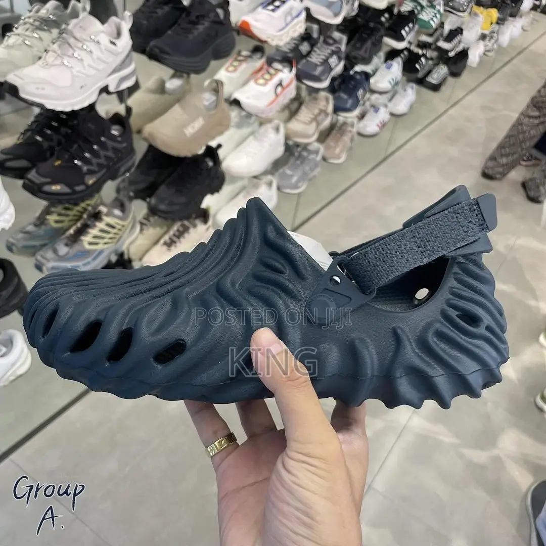 Black Crocs.