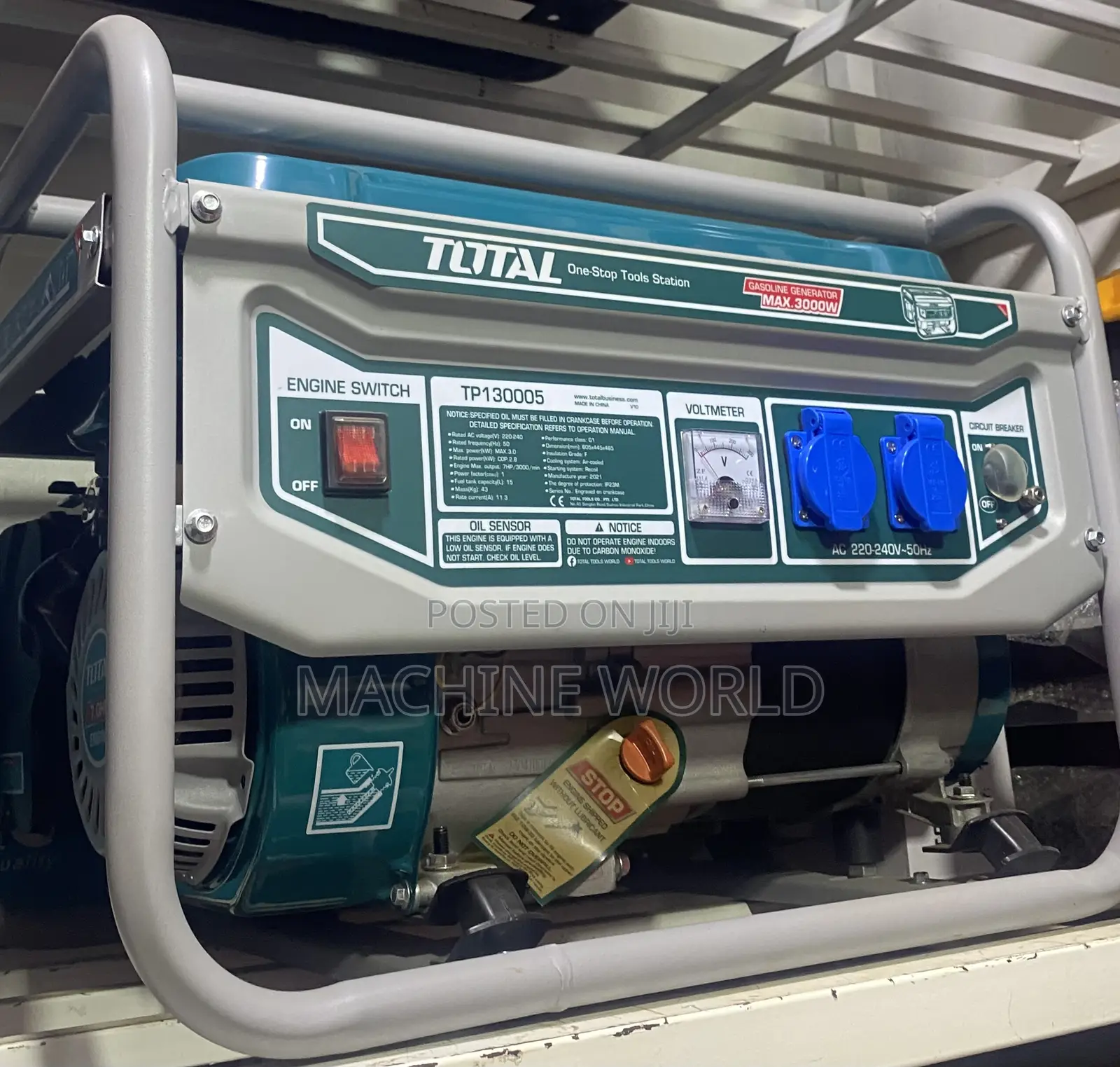 Total Petrol Generator 3.5kva/3500w