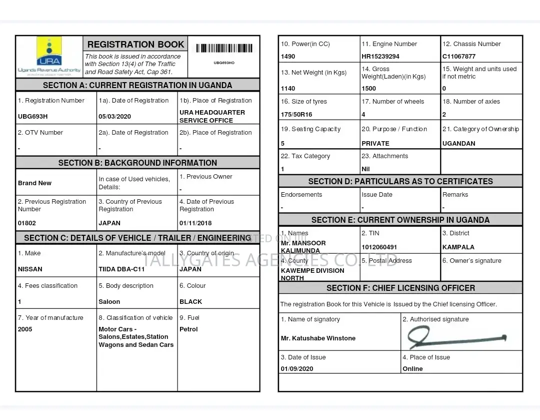 Logbook Transfer/Validation Registration Services.