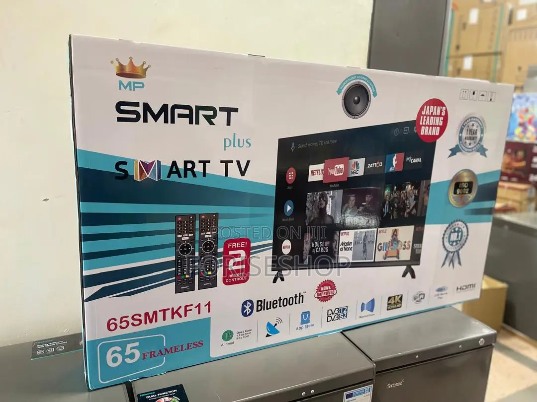 Smartplus 65inch Smart TVS 2remotes