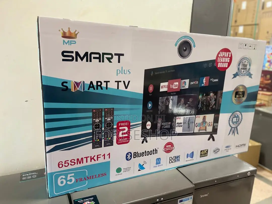 Smartplus 65inch Smart TVS 2remotes