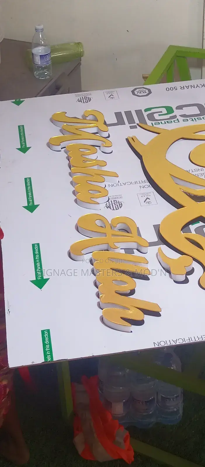 3d Gold Acrylic