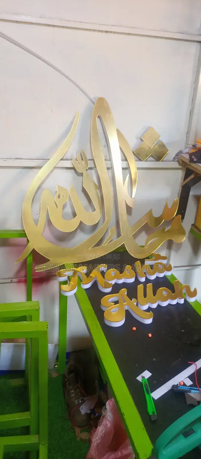 3d Gold Acrylic