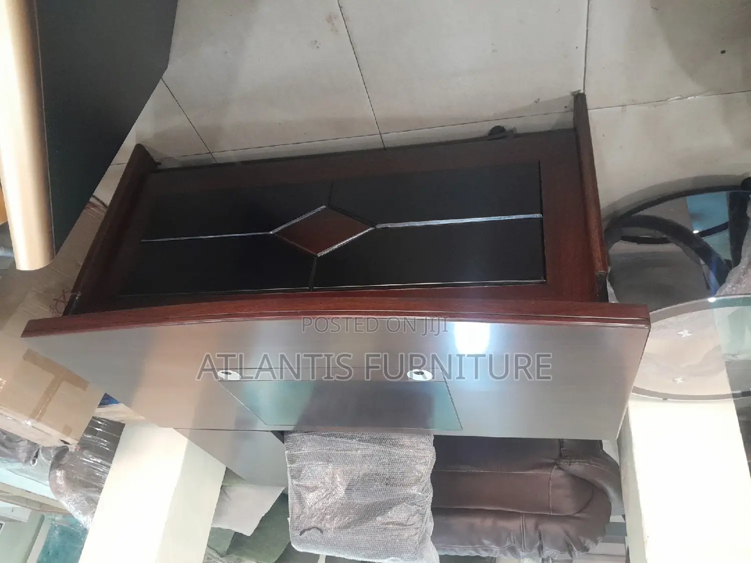 Malaysian Made Executive Table With Extension and Drawer 1.6