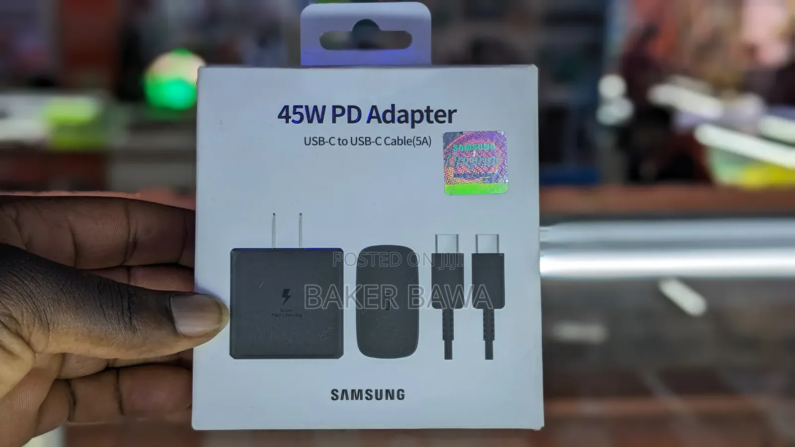 45W Pd Adapter USB -C Cable 5A