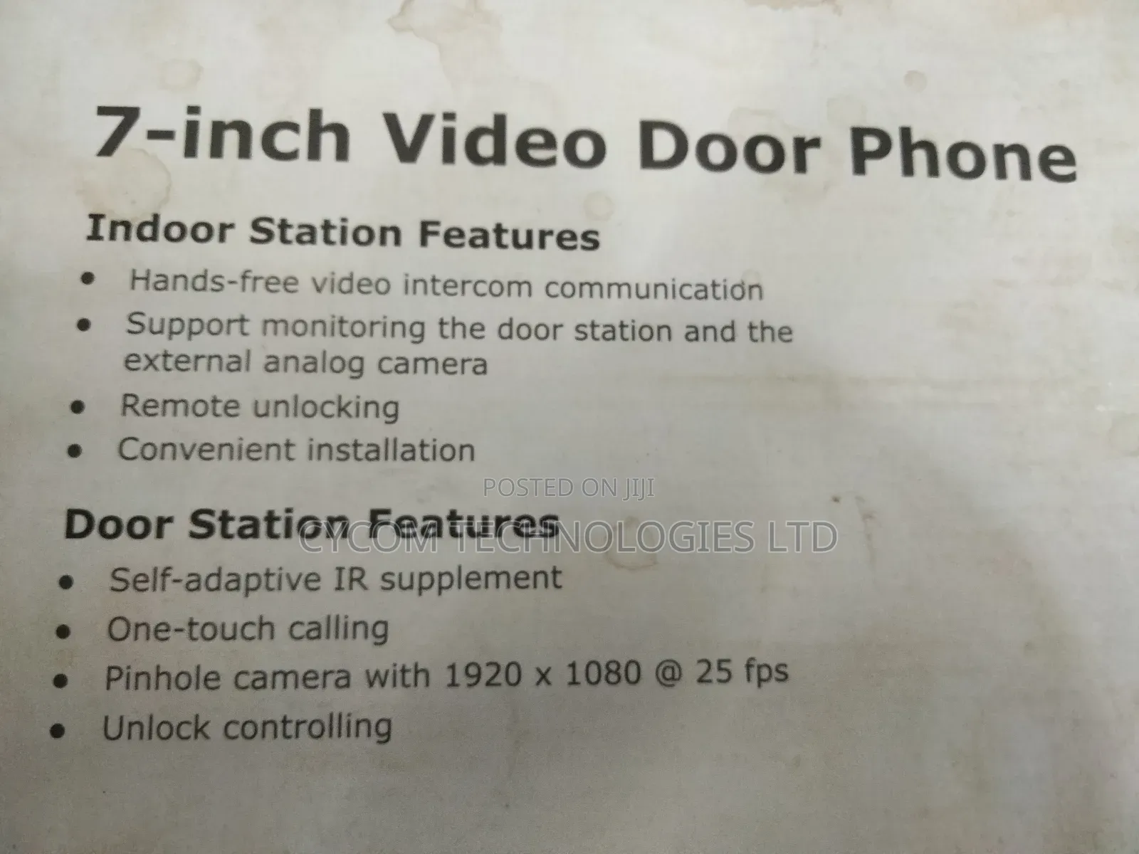 Video Intercom for Gate Station