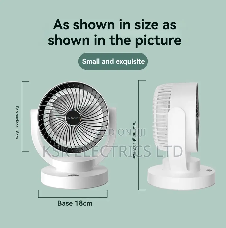 Desktop Fan, Strong Wind, USB Air Circulation Fan,