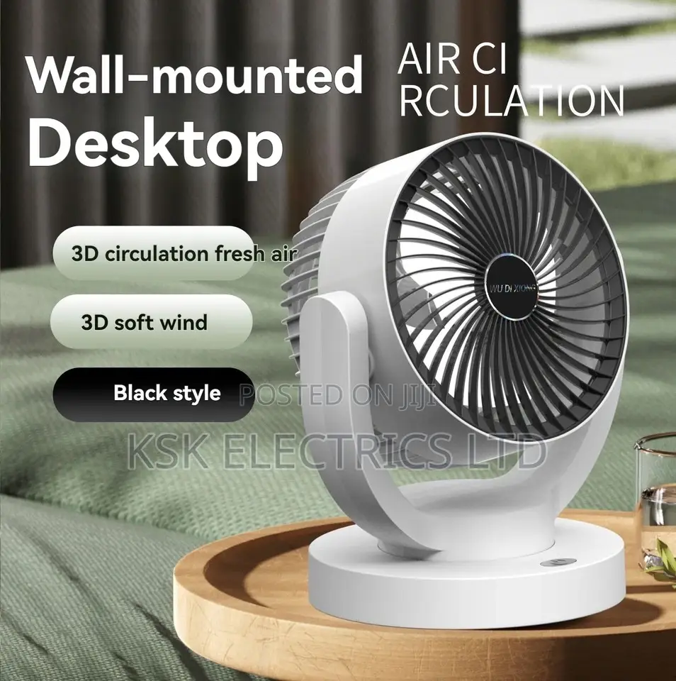Desktop Fan, Strong Wind, USB Air Circulation Fan,