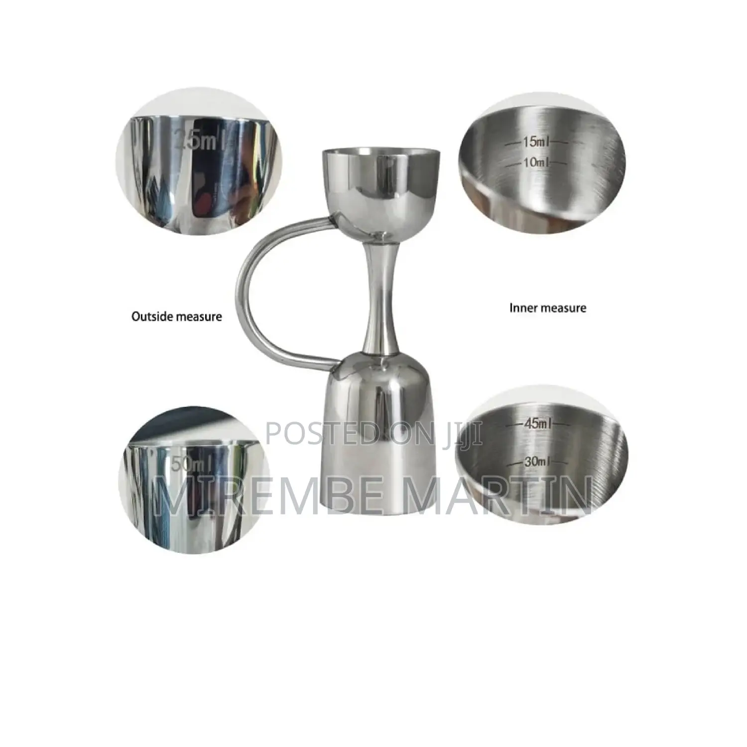 Stainless Steel Wine Measuring Peg.