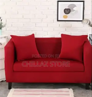 Elastic Red Sofa Cover