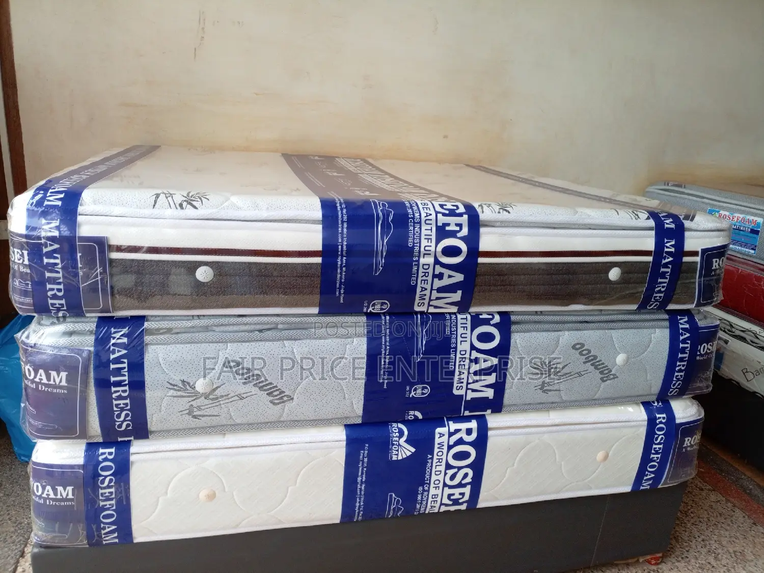 Spring Mattresses Double Layers 5x6 By10 Inches Rosefoam