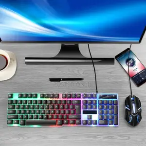 Glowing Gaming Key Board Mouse Combo