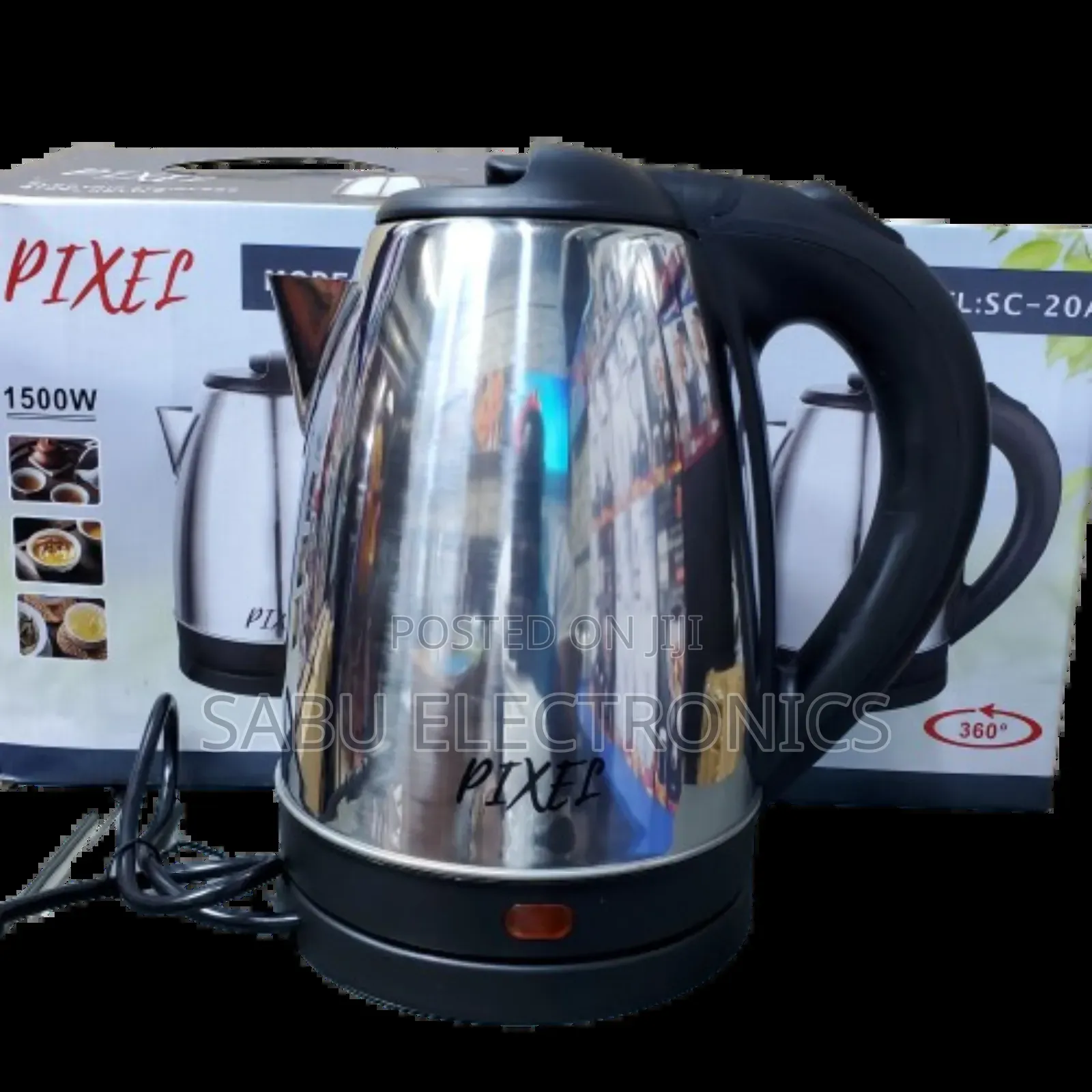 Pixel Electric Kettle- 2l- 1500w