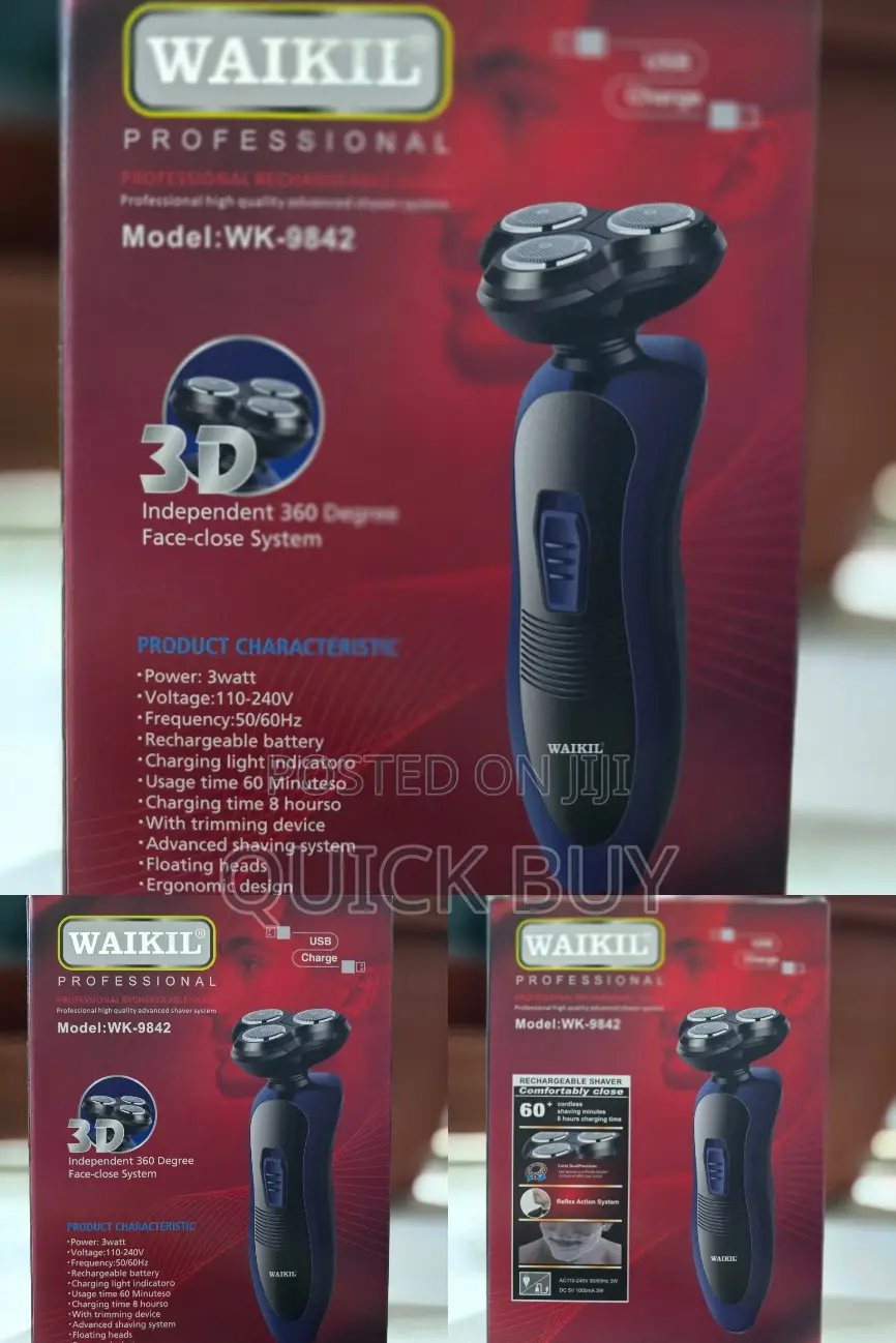 WK-9842 Professional Rechargeable Advanced Shaver