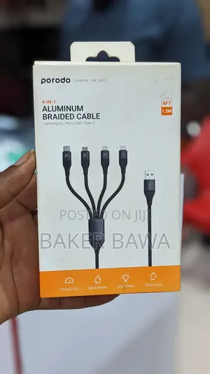 Aluminum Braided Cable 4 in 1