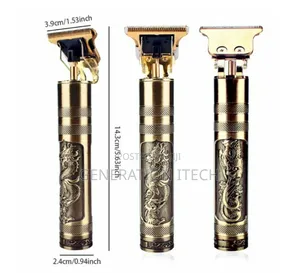 Rechargeable Metal Hair Clipper- Gold