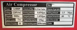 Air Compressor 25l Luotian Normal