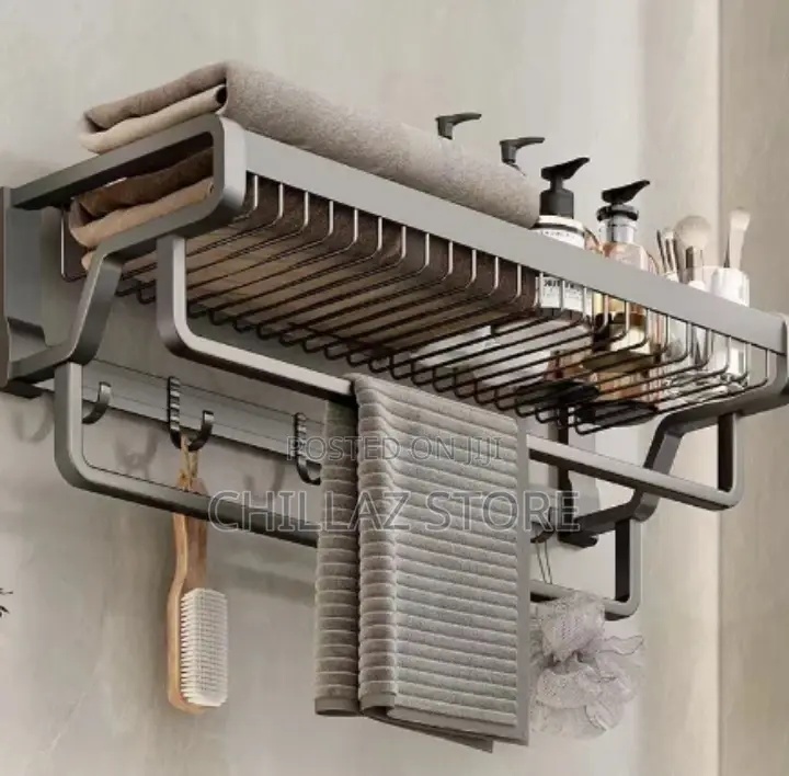 Wall Mounted Bathroom Shelf Rack