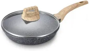 Granite Frying Pan With Glass Cover