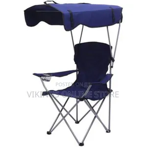Beach Chair With Umbrella Folding Camping Recliner