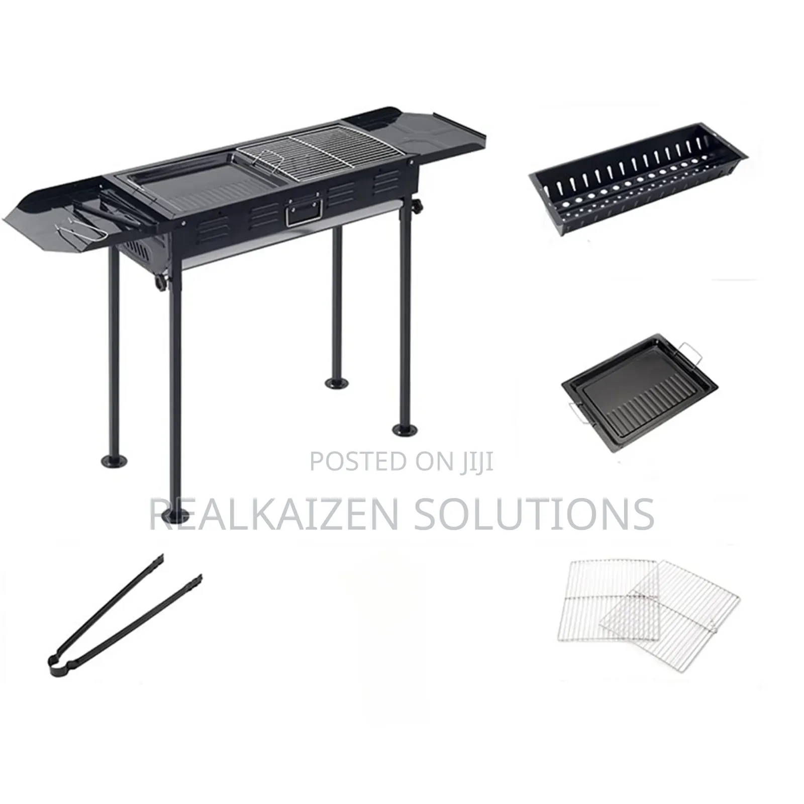 BBQ Foldable and Detachable Charcoal Iron Barbecue Grill