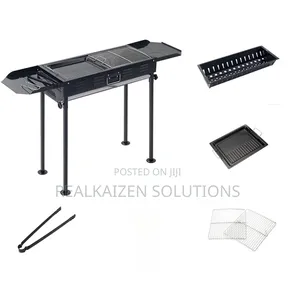 BBQ Foldable and Detachable Charcoal Iron Barbecue Grill
